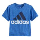 Boys 4-7x Adidas Heathered Logo Graphic Tee, Size: 6, Brt Blue