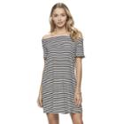 Juniors' So&reg; Off The Shoulder Swing Dress, Girl's, Size: Xl, Black