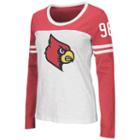Women's Campus Heritage Louisville Cardinals Hornet Football Tee, Size: Small, Dark Red
