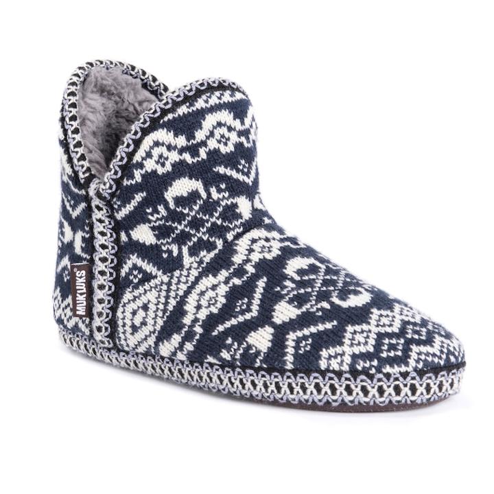 Women's Muk Luks Adraiana Knit Bootie Slippers, Size: Small, Oxford