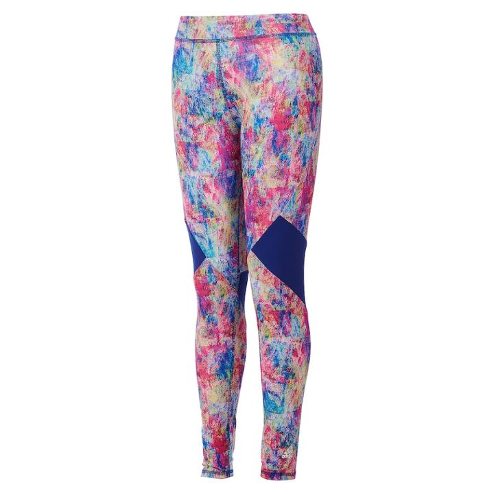 Girls 4-6x Adidas Climalite Splatter Leggings, Size: 6x, Multi Print