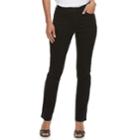 Women's Jennifer Lopez Midrise Straight-leg Jeans, Size: 6 T/l, Black