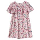 Girls 4-8 Sonoma Goods For Life&trade; Floral Print Ruffle Dress, Girl's, Size: 7, Light Pink