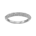 1/5 Carat T.w. Igl Certified Diamond 14k Gold Art Deco Wedding Ring, Women's, Size: 8, White