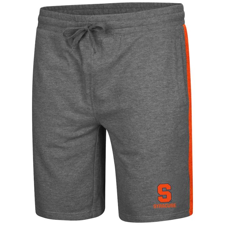 Men's Colosseum Syracuse Orange Sledge Ii Terry Shorts, Size: Xl, Grey (charcoal)