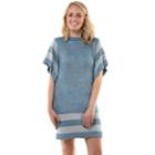 Women's Soybu Varsity Sweater Dress, Size: Medium, Blue Other