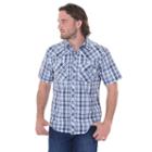Big & Tall Dickies Western Plaid Button-down Shirt, Men's, Size: Xxl Tall, Blue
