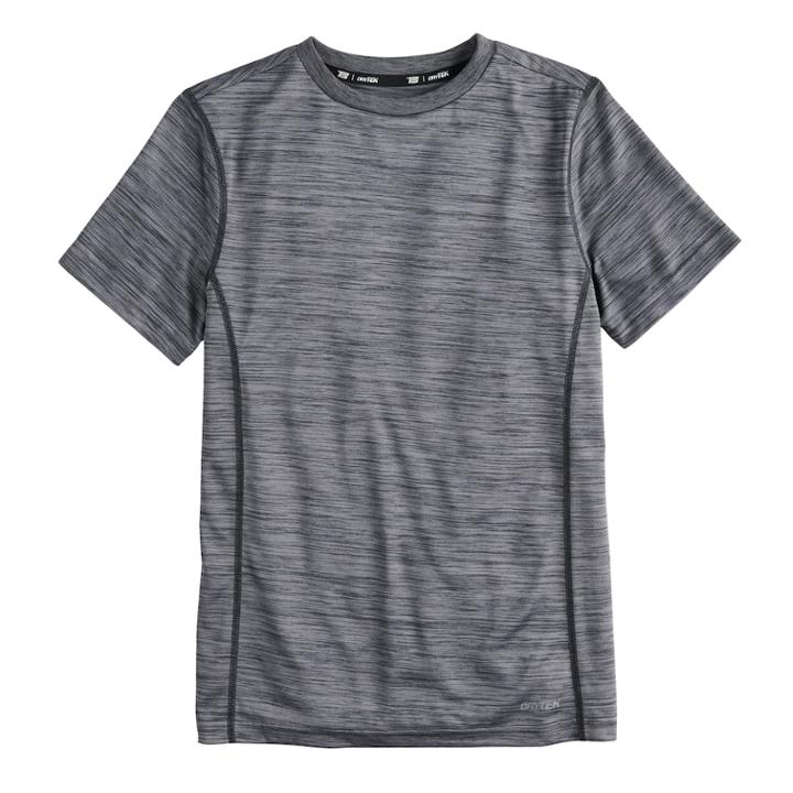 Boys 8-20 Tek Gear&reg; Embossed Tee, Size: M(10-12), Med Grey