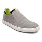 Banana Blues Men's Leather Slip-on Sneakers, Size: 10, Grey