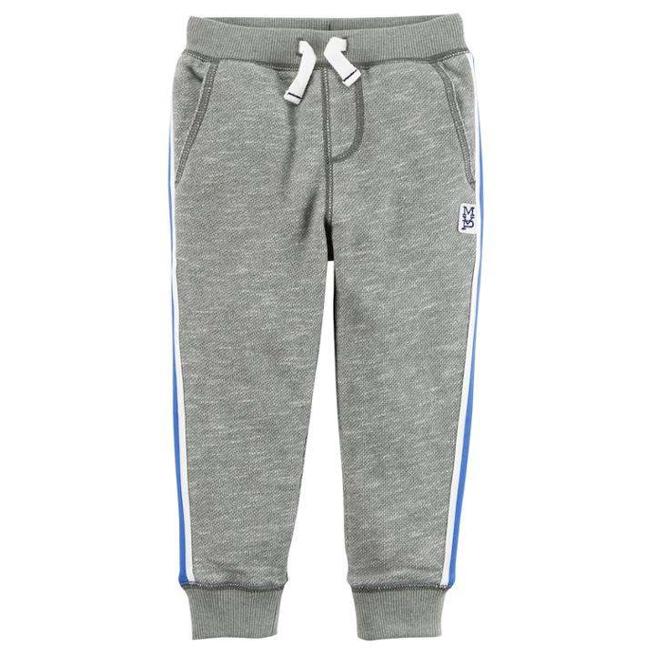 Boys 4-8 Carter's Textured Jogger Pants, Size: 6, Light Grey