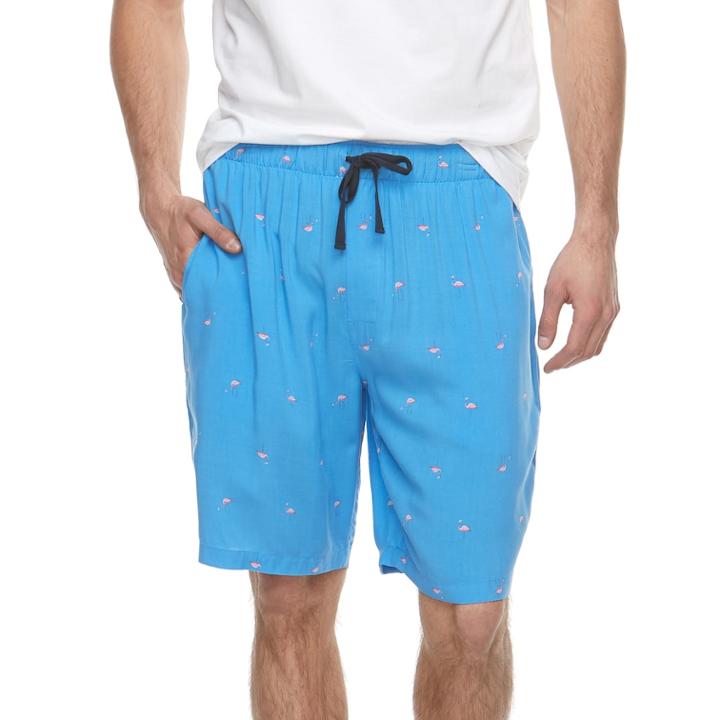 Big & Tall Chaps Woven Sleep Shorts, Men's, Size: L Tall, Med Blue