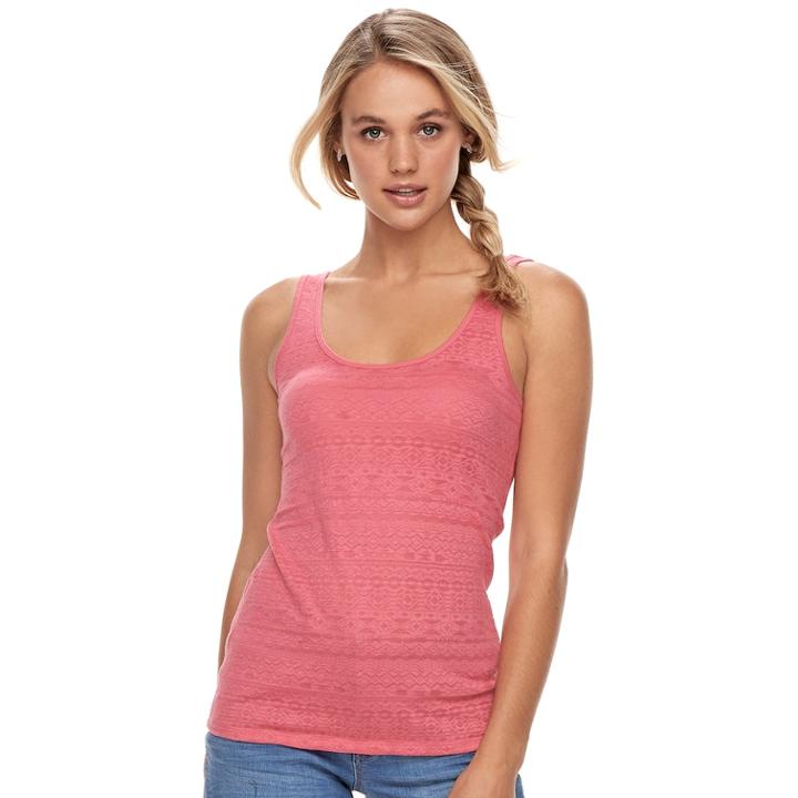 Juniors' So&reg; Perfect Tank, Teens, Size: Small, Med Pink