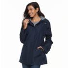Women's D.e.t.a.i.l.s Radiance Hooded Jacket, Size: Large, Blue (navy)