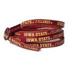 Adult Iowa State Cyclones Leather Wrap Bracelet, Adult Unisex, Red