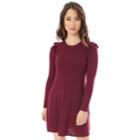 Juniors' Iz Byer Ruffled Sweaterdress, Teens, Size: Xs, Med Purple