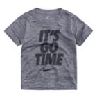 Toddler Boy Nike It's Go Time Dri-fit Tee, Size: 3t, Grey