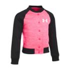 Girls 4-6x Under Armour Elevated Bomber Raglan Jacket, Size: 6, Red