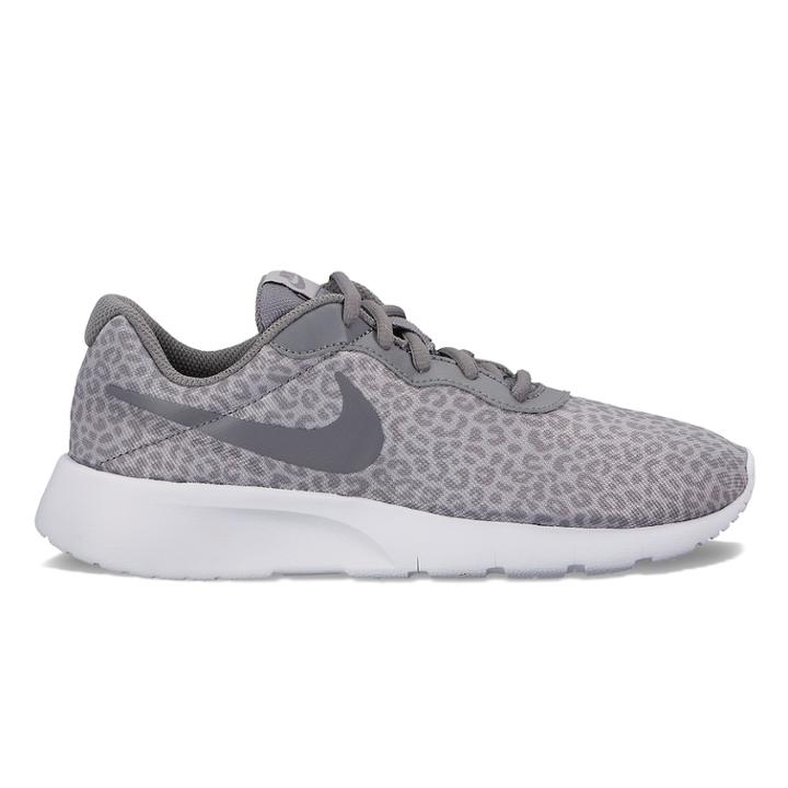 Nike Tanjun Print Grade School Girls' Athletic Shoes, Size: 7, Oxford