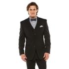 Men's Chaps Performance Classic-fit Wool-blend Comfort Stretch Suit Jacket, Size: 42 Long, Black