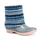 Muk Luks Sydney Women's Water-resistant Rain Boots, Girl's, Size: 7, Blue
