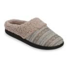 Dearfoams Women's Reverse Fairisle Memory Foam Clog Slippers, Size: Small, Grey Other