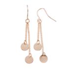Disc Drop Earrings, Women's, Light Pink