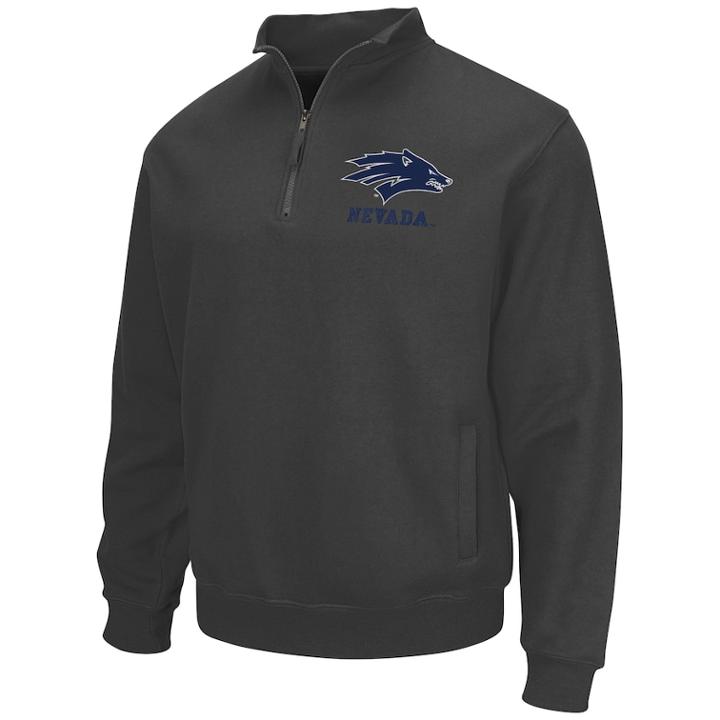 Men's Nevada Wolf Pack Fleece Pullover, Size: Xxl, Dark Grey