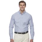 Big & Tall Croft & Barrow&reg; Classic-fit Stretch Woven Button-down Shirt, Men's, Size: 4xb, Blue