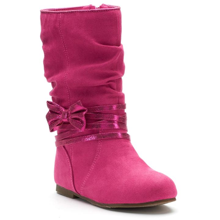 Jumping Beans&reg; Sammy Toddler Girls' Mid-calf Boots, Size: 7 T, Brt Purple
