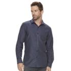 Men's Marc Anthony Slim-fit Stretch Woven Button-down Shirt, Size: Large, Blue