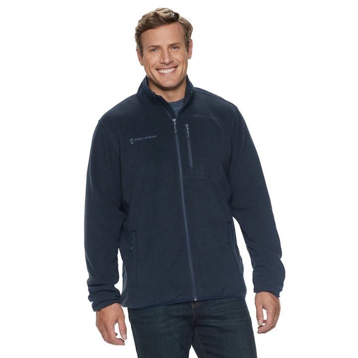 Big & Tall Free Country Microtech Fleece Jacket, Men's, Size: 2xb, Blue (navy)