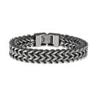 Lynx Stainless Steel Wheat Chain Bracelet - Men, Size: 8.5, Grey