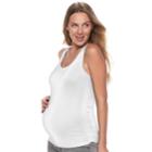 Maternity A:glow Core Seamless Tank, Women's, Size: L-mat, White