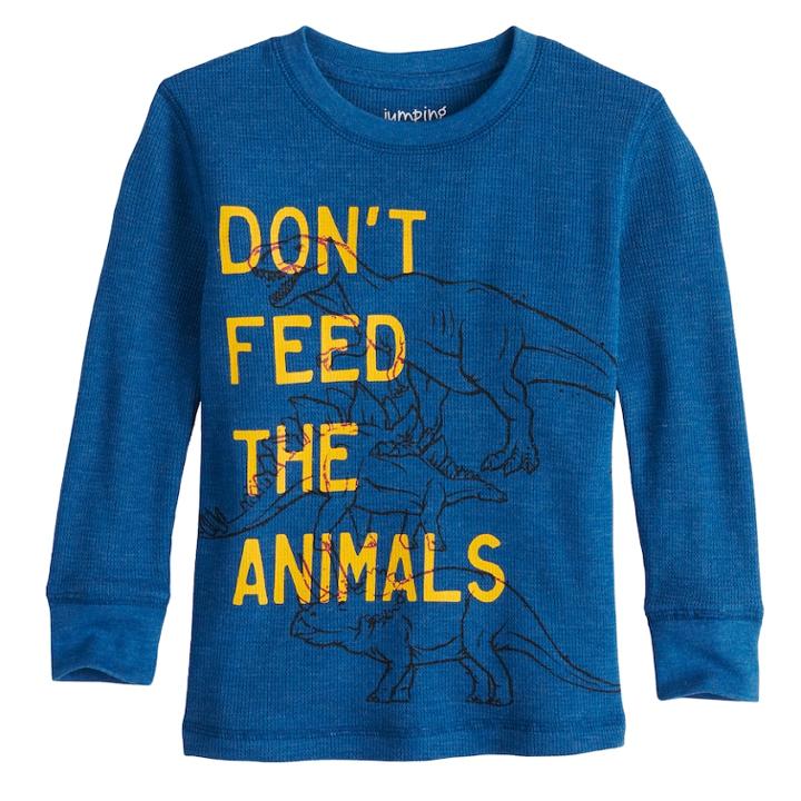 Toddler Boy Jumping Beans&reg; Thermal Graphic Tee, Size: 3t, Dark Blue