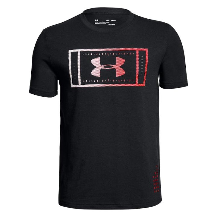 Boys 8-20 Under Armour Football Field Tee, Size: Small, Black