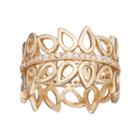 Lc Lauren Conrad Cubic Zirconia Openwork Teardrop Ring, Women's, Size: 7, Gold