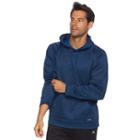 Men's Tek Gear&reg; Performance Fleece Space-dye Pullover Hoodie, Size: Xl, Med Blue