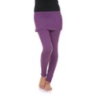 White Mark Skirted Leggings - Women's, Size: Xl, Purple