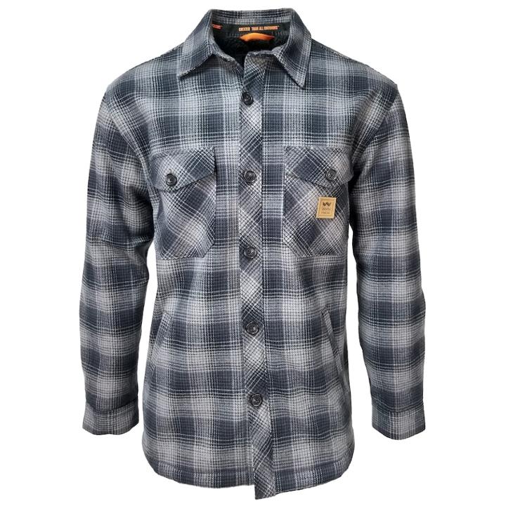 Men's Dickies Heavy Weight Bonded Jacket Shirt, Size: Medium, Grey