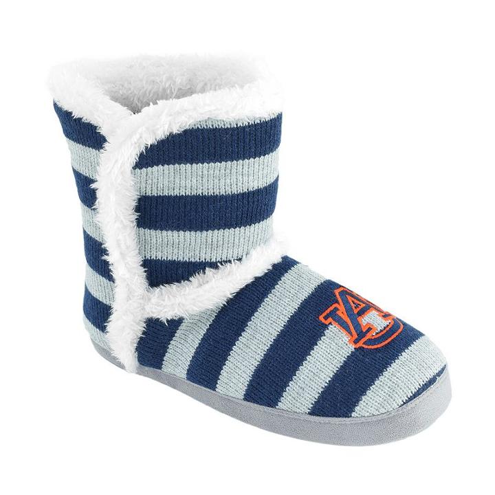 Women's Auburn Tigers Striped Boot Slippers, Size: Xl, Team