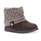 Muk Luks Patti Women's Ankle Boots, Girl's, Size: 7, Dark Brown