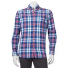 Men's Sonoma Goods For Life&trade; Poplin Button-down Shirt, Size: Xl, Dark Blue