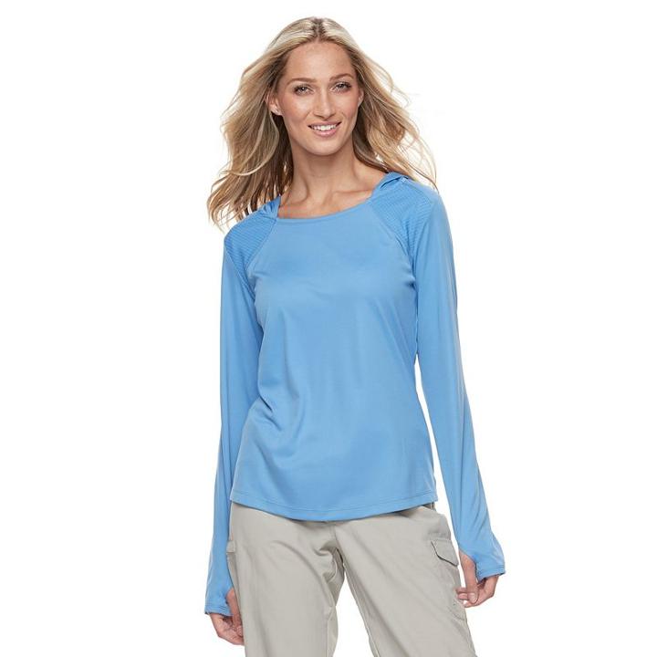 Women's Columbia Cool Coil Hooded Pullover, Size: Xl, Purple Oth