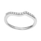 14k White Gold 1/8 Carat T.w. Diamond Wedding Ring, Women's, Size: 6
