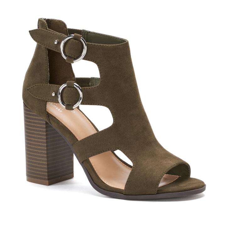 Apt. 9&reg; Integrity Women's High Heel Sandals, Size: 6, Dark Green