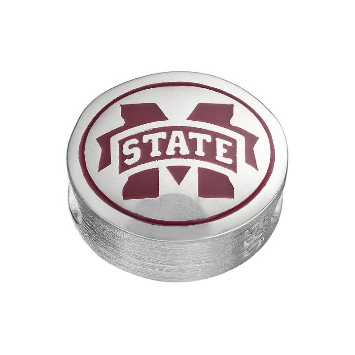 Fiora Sterling Silver Mississippi State Bulldogs Bead, Women's, Multicolor