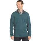 Men's Arrow Classic-fit Sueded Fleece Quarter-zip Pullover, Size: Xl, Brt Blue