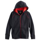 Boys 8-20 Tek Gear&reg; Ultra-soft Fleece Hoodie, Size: M(10-12), Black