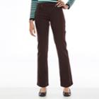 Petite Gloria Vanderbilt Avery Straight-leg Pull-on Jeans, Women's, Size: 8 Petite, Brown