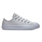 Girls' Converse Chuck Taylor All Star Leather Sneakers, Size: 4, Grey
